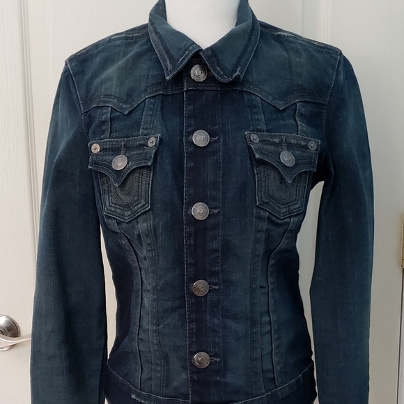 TRUE Religion Jimmy Jean Jacket Women’s XS - Picture 9 of 14